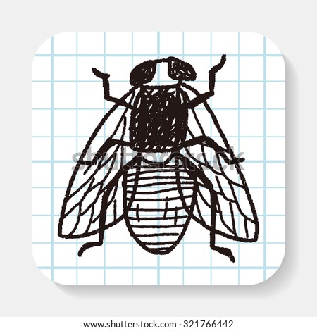 fly bug doodle