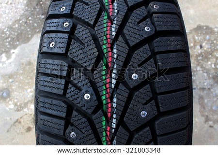 Car winter tires with spikes