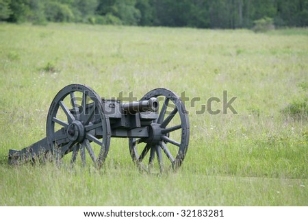 Cannon in Revolutionary War Park Royalty-Free Stock Photo #32183281