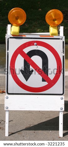 "traffic sign" series "no u turn"