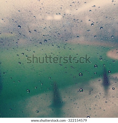 rainy drop on window