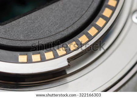 Mirrorless cmera lens mount close up