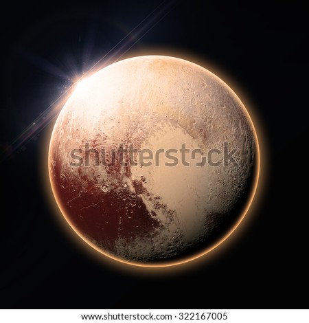 Pluto - Elements of this Image Furnished by NASA