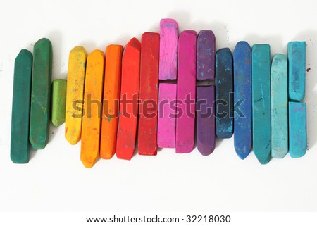 Colorful pastel sticks