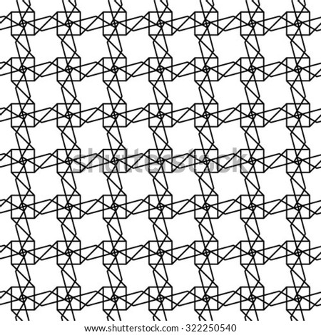 Seamless geometric pattern from zigzag line.