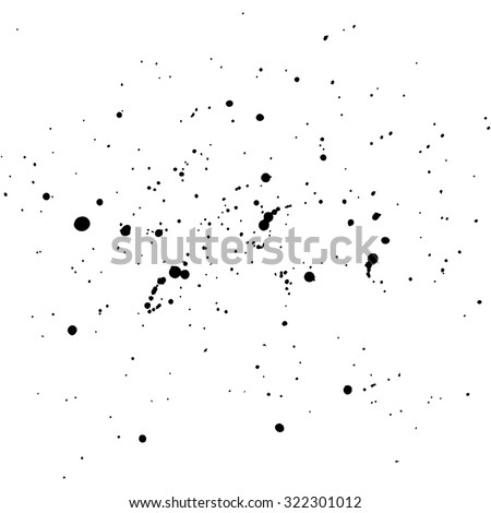 Abstract artistic paint splashes and blots in black and white. Ink splashes background. Black and white texture. Royalty-Free Stock Photo #322301012