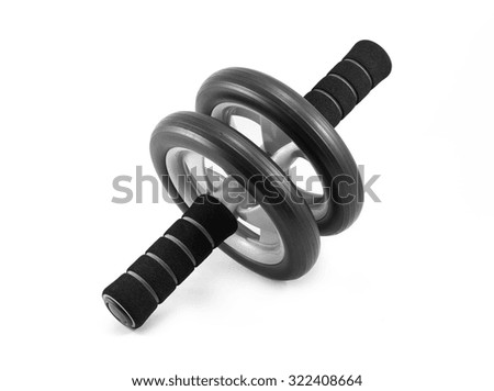 Ab Roller isolated on white background Royalty-Free Stock Photo #322408664