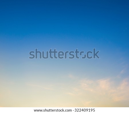 white clouds in the clear blue sky for background usage.