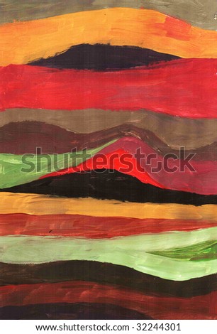 rainbow stripes background picture postcard painting