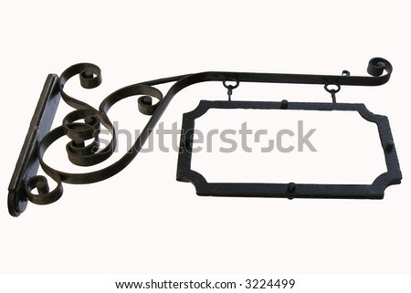 sign with white background, isolated