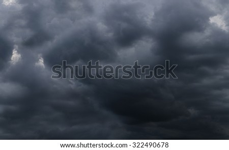 Dark storm clouds before raining, Abstract natural background.