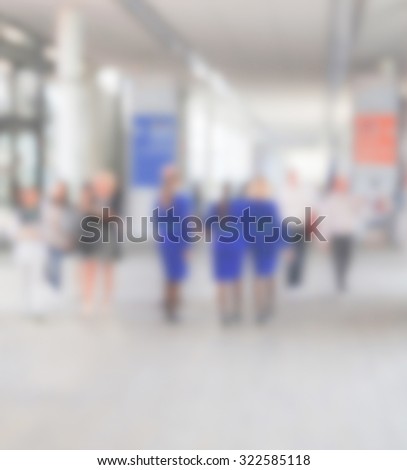 People generic background. Intentionally blurred post production.