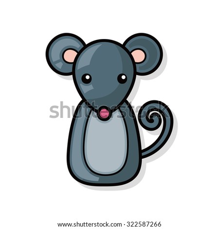 Chinese Zodiac rat doodle
