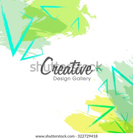 Creative abstract background with color splash.