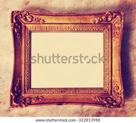 an antique photo frame toned with a retro vintage instagram filter app or action effect