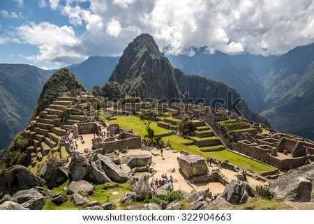 Nice view of Machu Picchu, Peru, South America Royalty-Free Stock Photo #322904663
