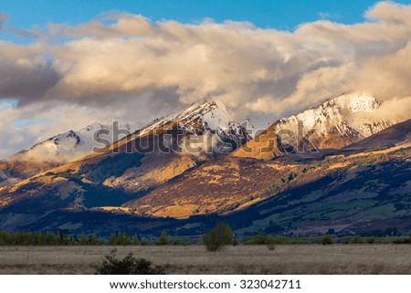 mountain landscape in New Zealand