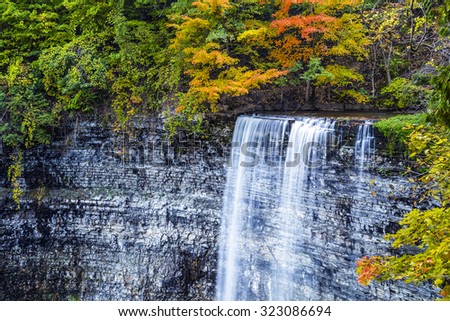 Autumnal Waterfall