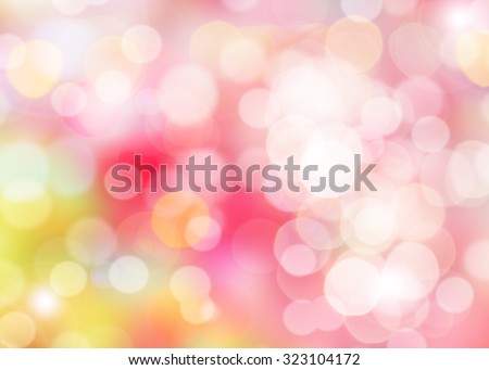 Abstract colorful photo of light  and glitter bokeh lights background. Image is blurred and made with colorful filters.