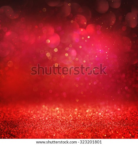 Defocused abstract red lights background  Royalty-Free Stock Photo #323201801