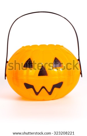 Halloween Pumpkin bucket for trick or treating