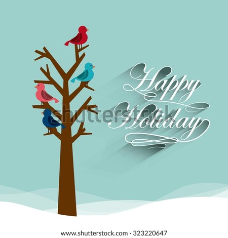 happy holiday design, vector illustration eps10 graphic 