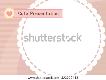 cute and sweet lace presentation background