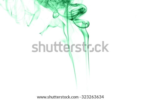 movement of smoke, Abstract green smoke on white background, smoke background,green ink background,green, beautiful color smoke