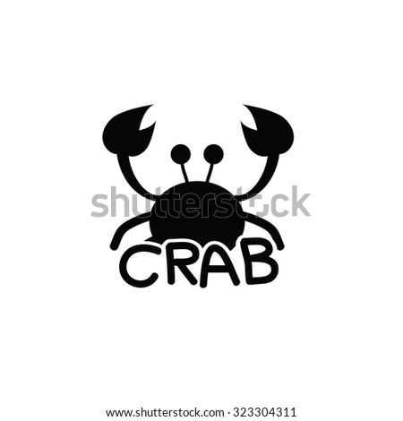 crab animal vector silhouette illustration