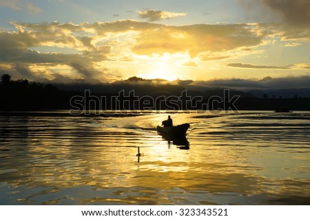 Sun rise, Sun rise in the morning with boat,Sun rise in the morning of Thailand,beautiful sun rise,morning