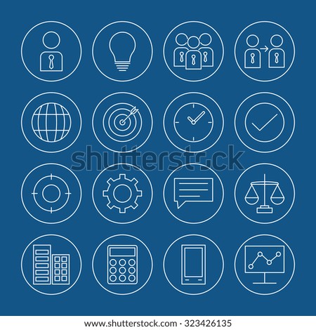 business icons set
