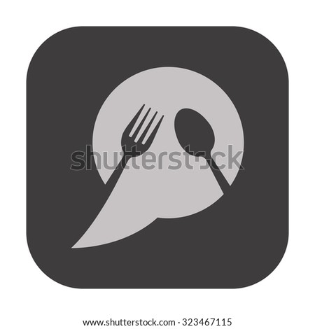 vector illustration of modern icon restaurant