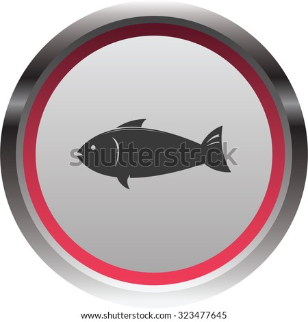vector illustration of modern icon fish