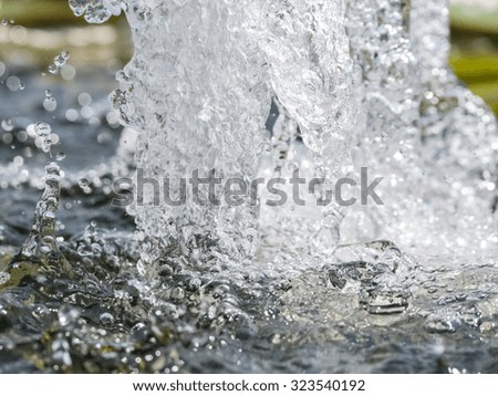 Water splash Background blur