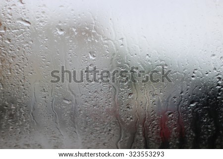glass rain drops