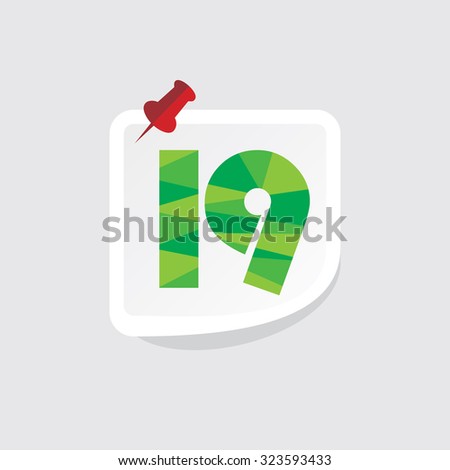 creative abstract numeric number vector illustration 