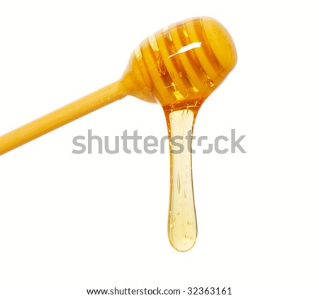 isolation of honey dripper Royalty-Free Stock Photo #32363161