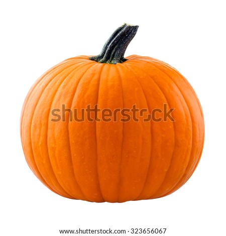 Pumpkin isolated on white background Royalty-Free Stock Photo #323656067