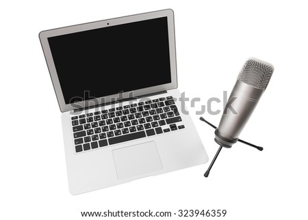 Microphone and notebook