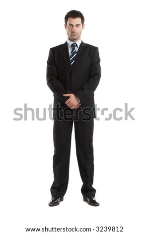 Handsome Businessman shot in studio isolated on white - check my portfolio for similar photos