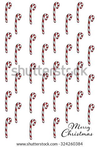 Lollipop Christmas card Royalty-Free Stock Photo #324260384