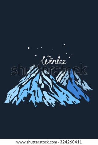 Winter mountains Royalty-Free Stock Photo #324260411