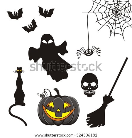 Halloween icons.