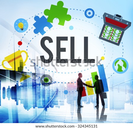 Sell Earning Money Payment Purchasing Concept