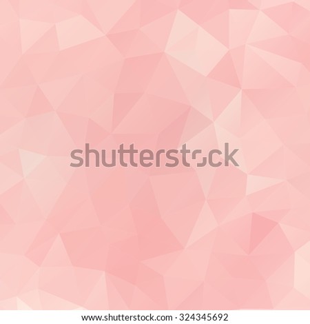 Abstract soft pink colored polygonal vector triangular geometric background