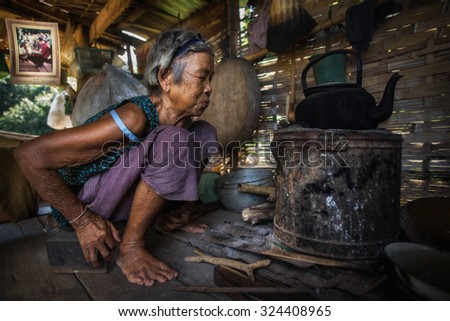 Grandma fire to boil water