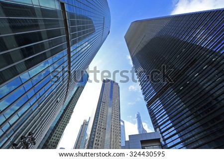 Shanghai world financial center skyscrapers in lujiazui group 