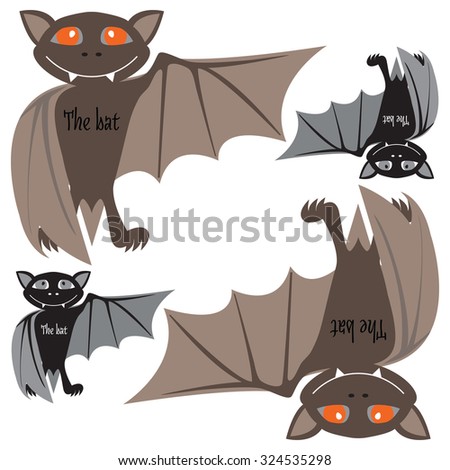 Halloween bats. Vector.