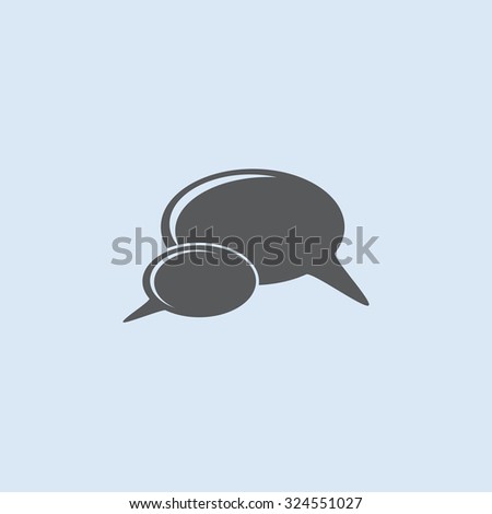 Bubble speech vector icon 