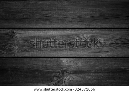 black wooden planks background or wood grain texture